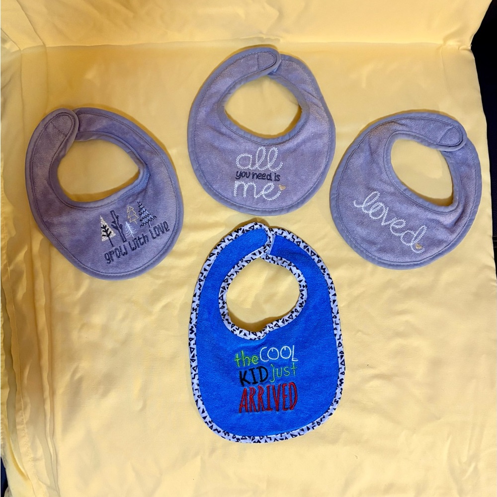 Baby “Bib Bundle” of 4.  Preloved